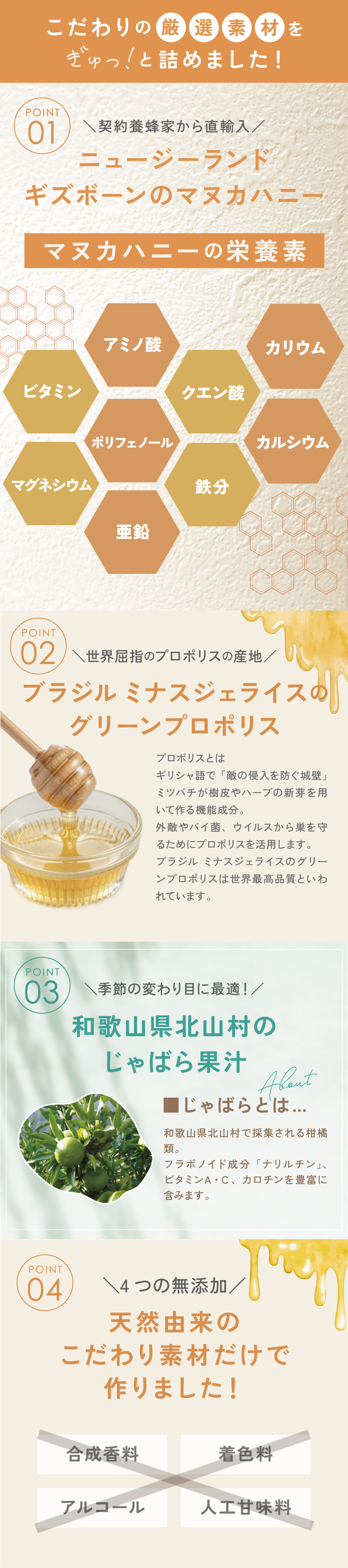 エステサロン品質、ゲル化粧品のラシンシア公式ショップマヌカハニーを