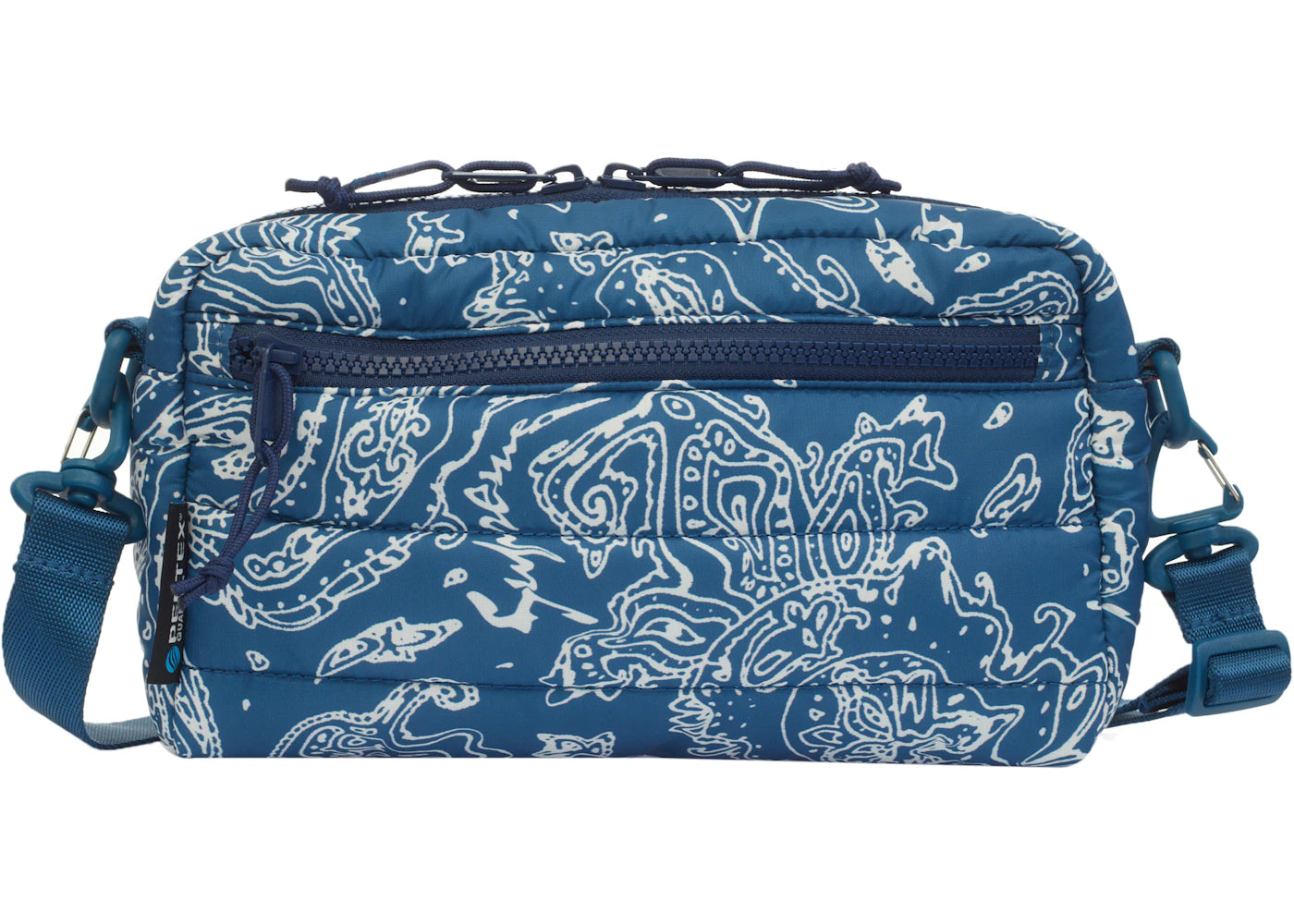 バッグ Supreme puffer side bag blue paisley Supreme Puffer Side