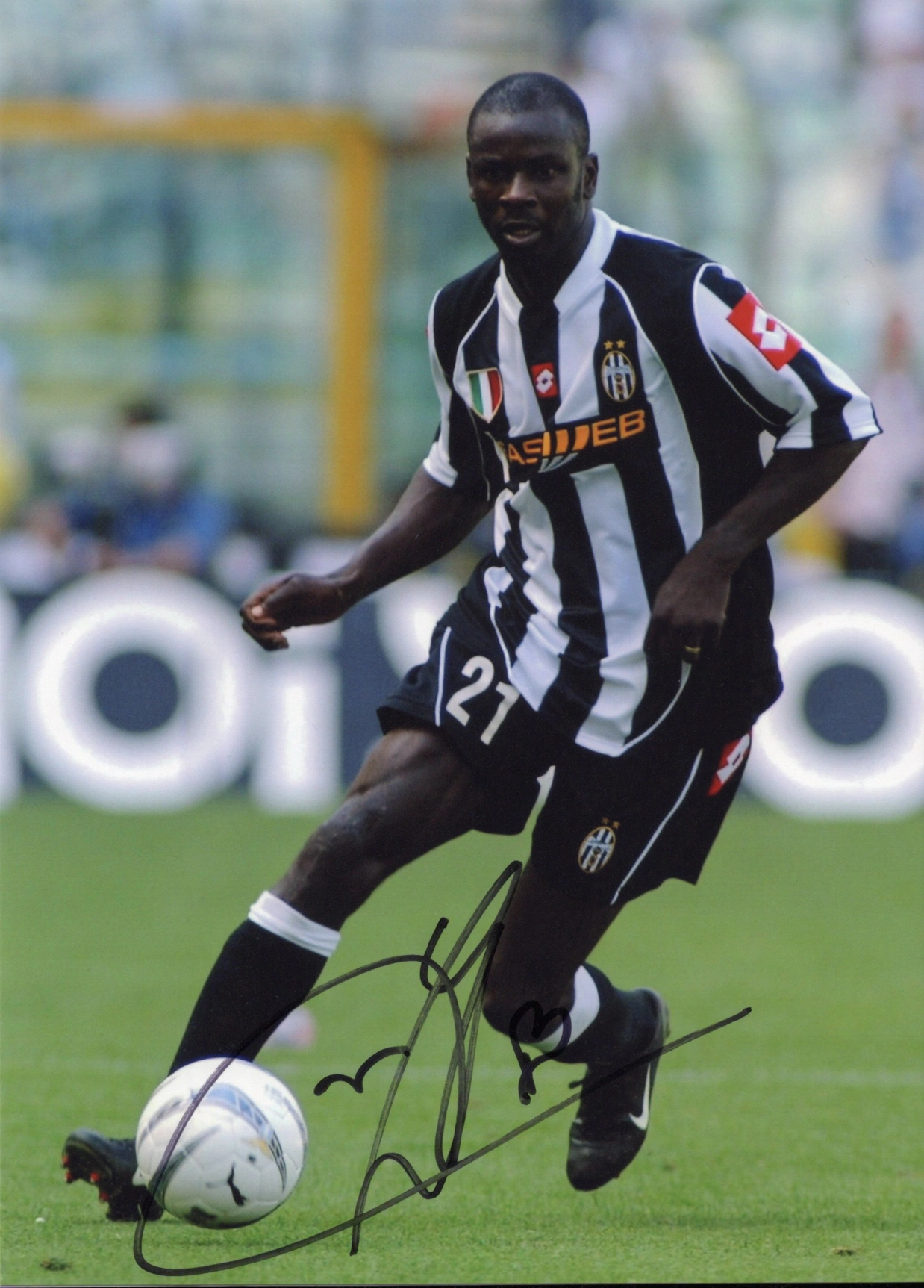 実着用 サイン入りユベントス トゥラム THURAM 21番 実着用 サイン入り