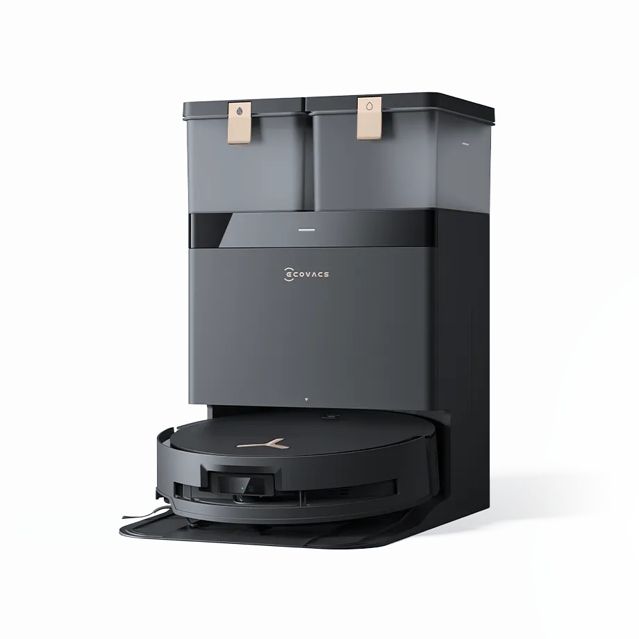 DEEBOT T50 OMNI (ブラック) ロボット 掃除機（超薄型、吸引力15,000Pa