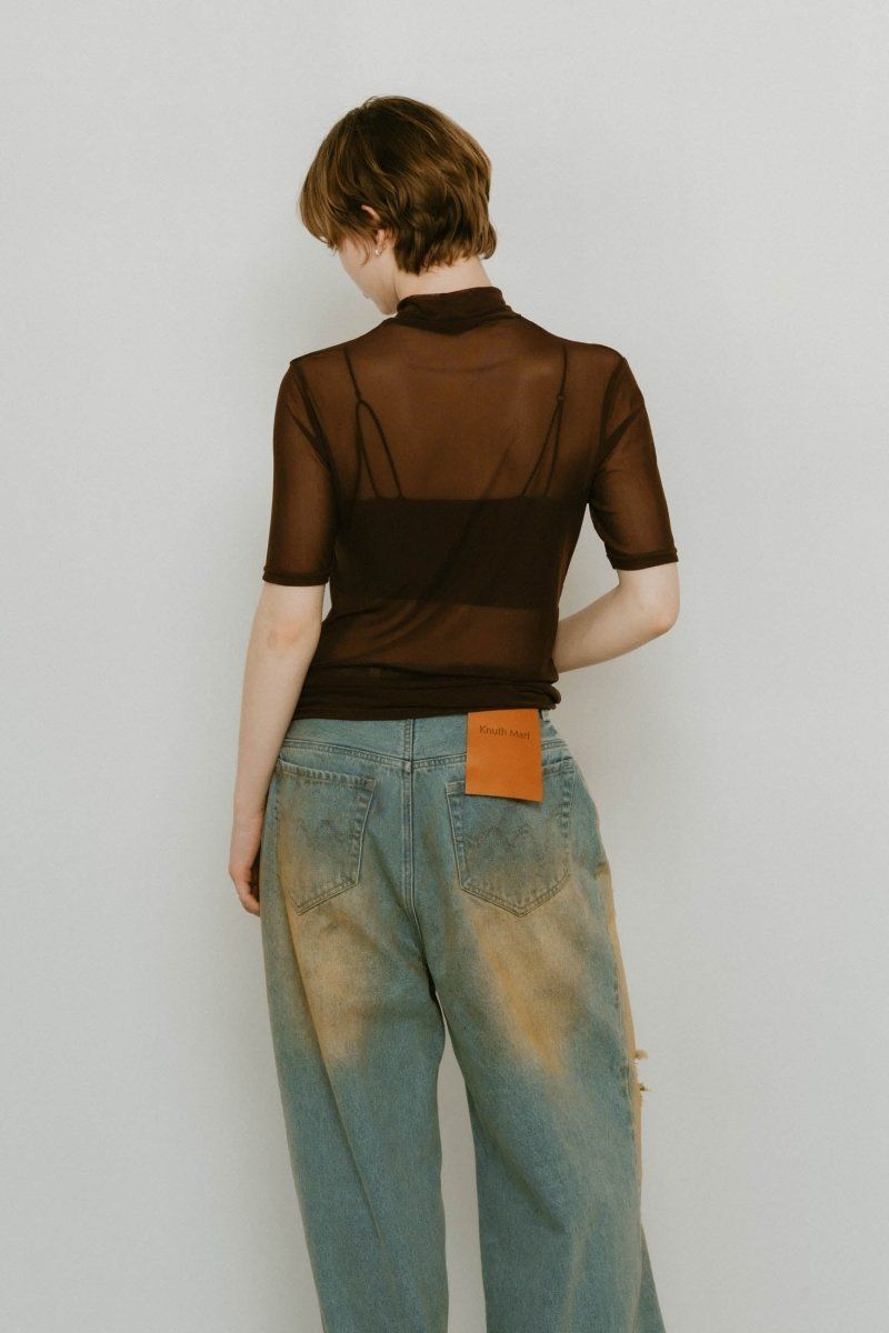 Knuth Marf - K motif sheer tops / Kモチーフ シアートップス