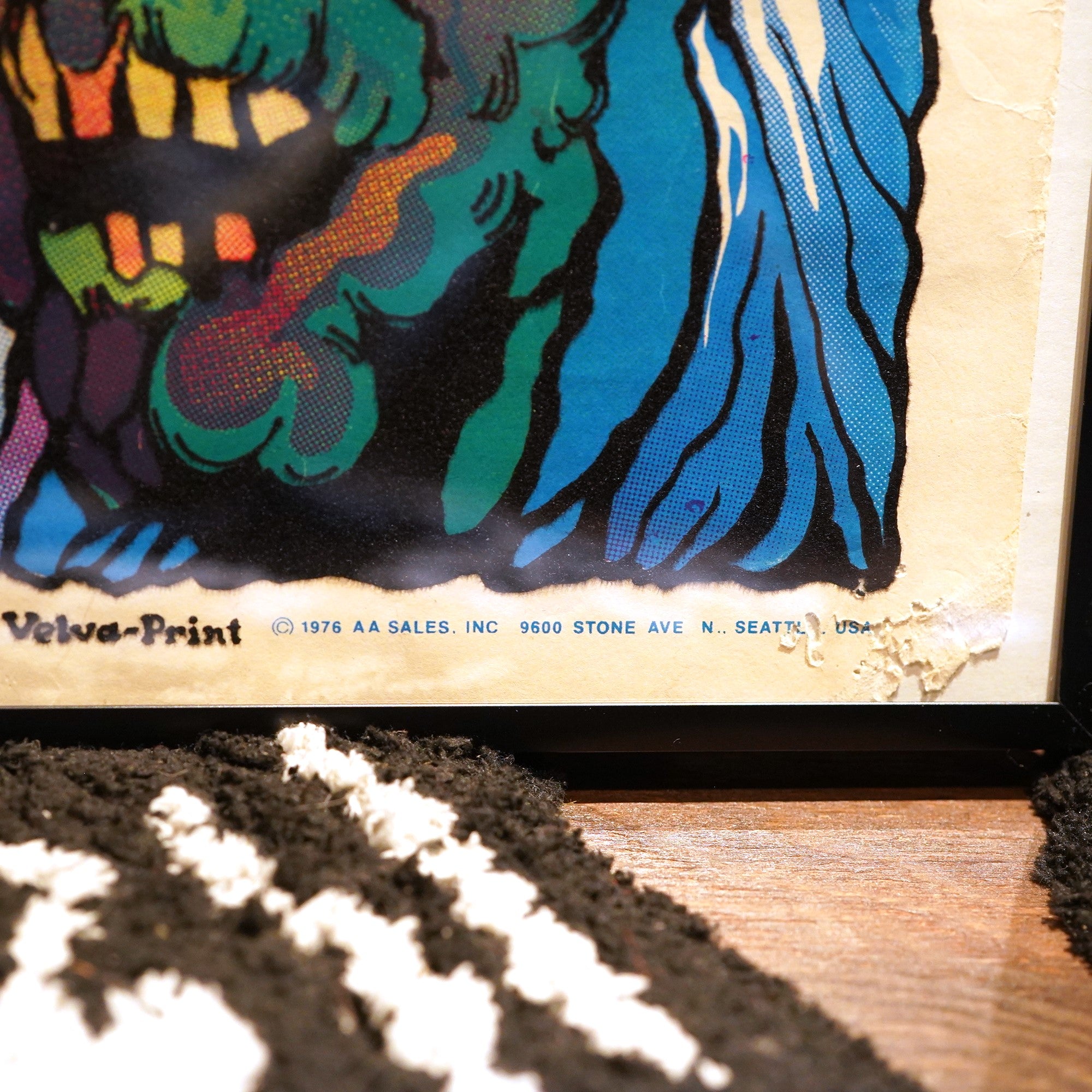 Roach デザイン 70's コレクティブル ブラックライト ポスター Roach