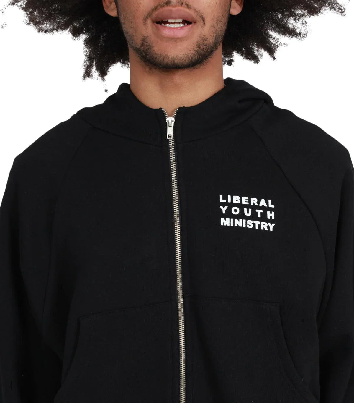 Liberal Youth Ministry Animé Zipped Hoodie Black | SOMEWHERE®
