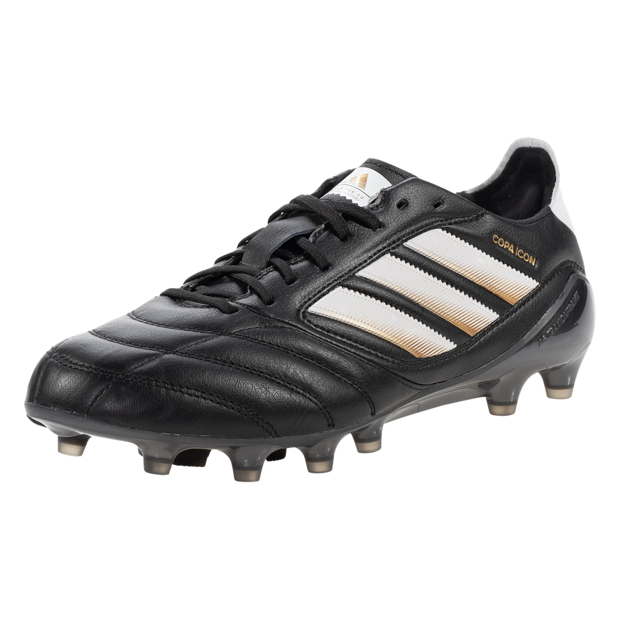 adidas Copa Icon II FG/AG Soccer Cleats (Black/White/Metallic Gold