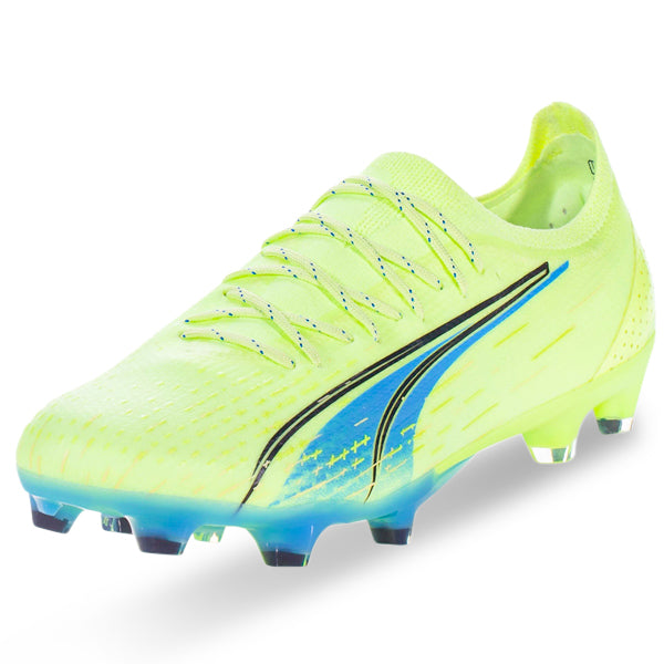 Puma Ultra Ultimate FG/AG Soccer Cleats (Fizzy Light/Parisian Blue
