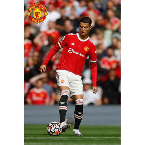Manchester United Cristiano Ronaldo Poster 21/22 - SOCCERWEARHOUSE.COM