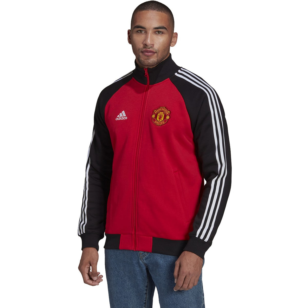 adidas Manchester United FC 2021/2022 Anthem Jacket H63993 RED