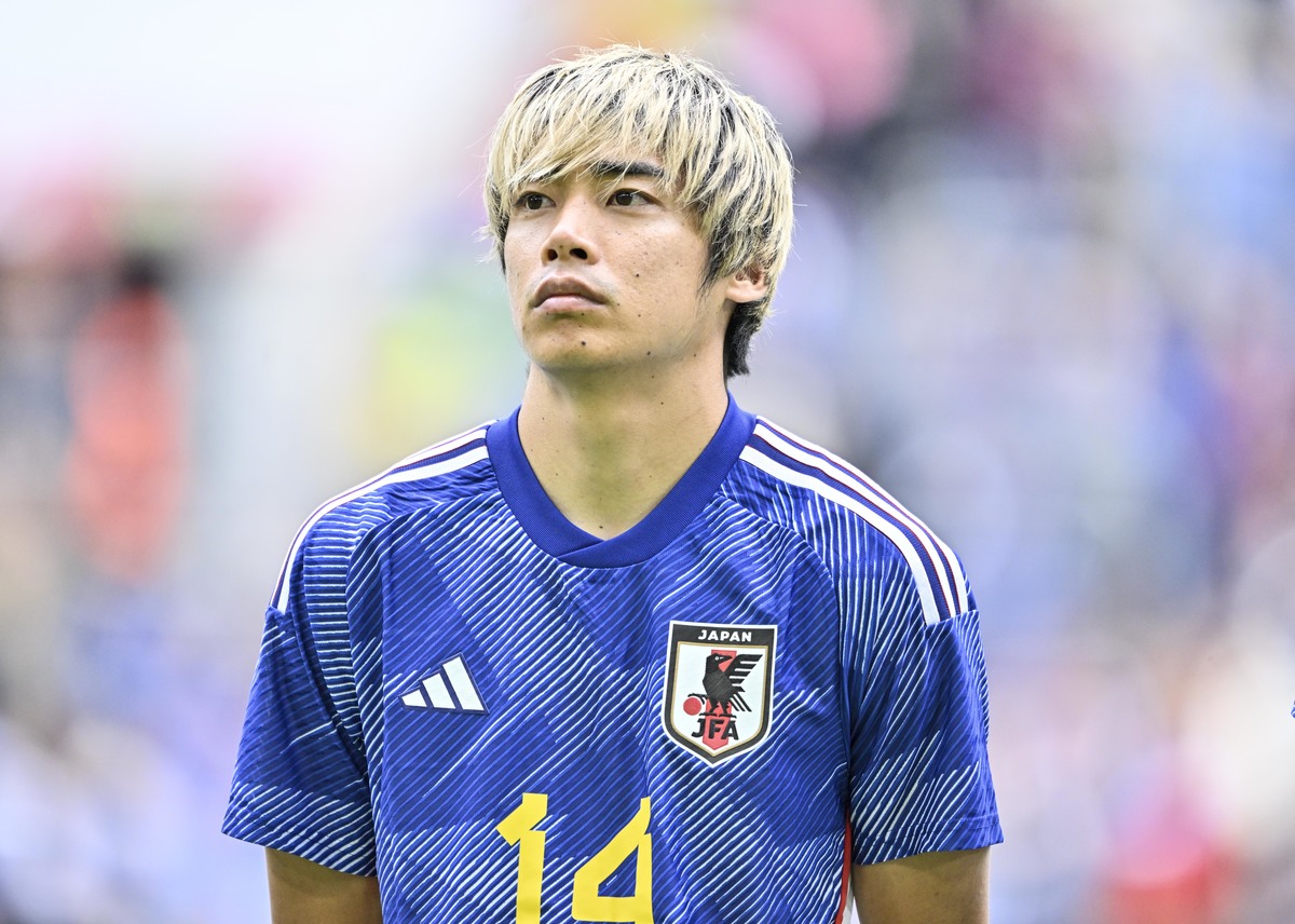 日本代表 伊東純也 14番 オーセンティック仕様半袖ユニホーム Lサイズ