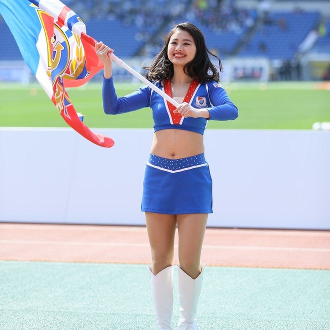 PHOTO】横浜F・マリノスを彩る美女チアリーダー『トリコロールマー