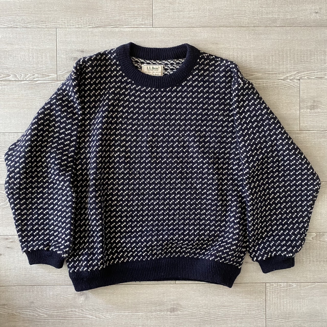 在原みゆ紀着用のL.L.beanのバーズアイニットセーターを買ってみた
