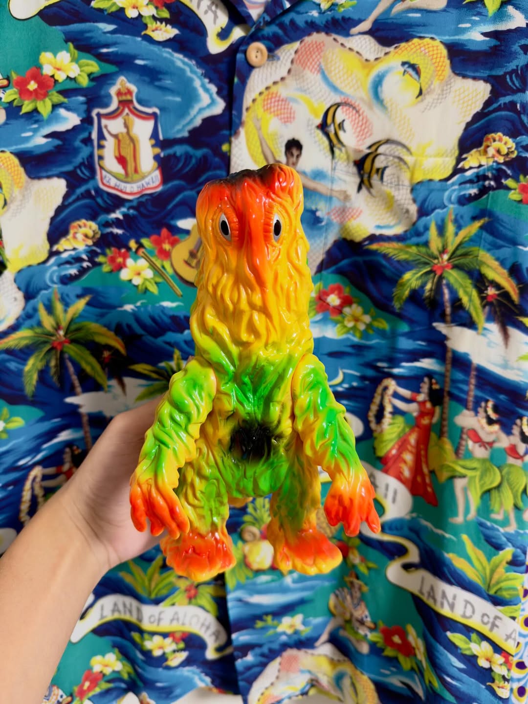 安楽安作劇場 透明ゴガメジラー（ピンク蓄光内蔵パーツ入り） | sofvi