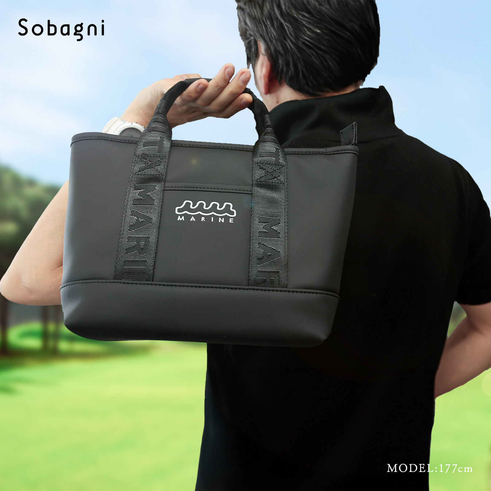 muta パーテーショントートバッグ 黒 ブラック ゴルフ 保冷保温 muta