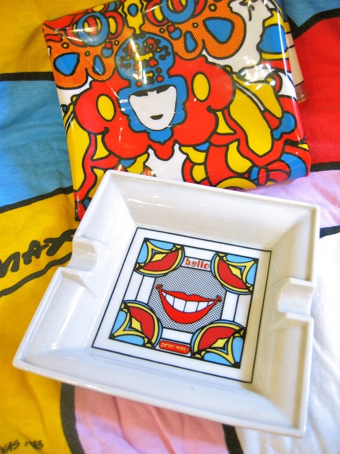 60s 70s Peter Max IROQUOIS社製 皿 ピーターマックス