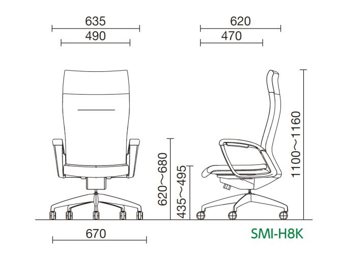 サミットチェアSMI－H8K 本革張り 税込み、送料込み価格 - 総合家具