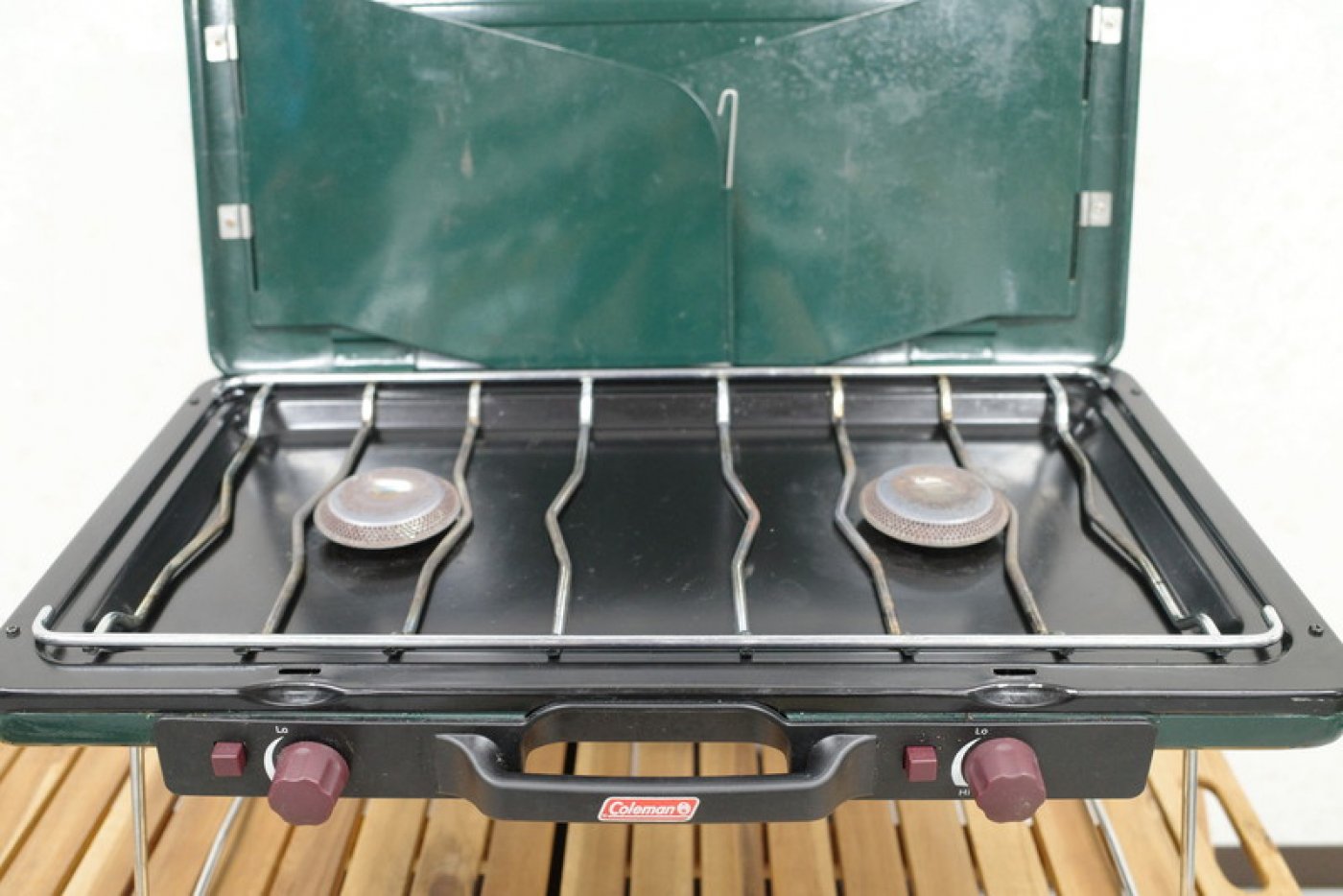コールマンバーナー413H新品小傷ありスタンド付き付属品多数