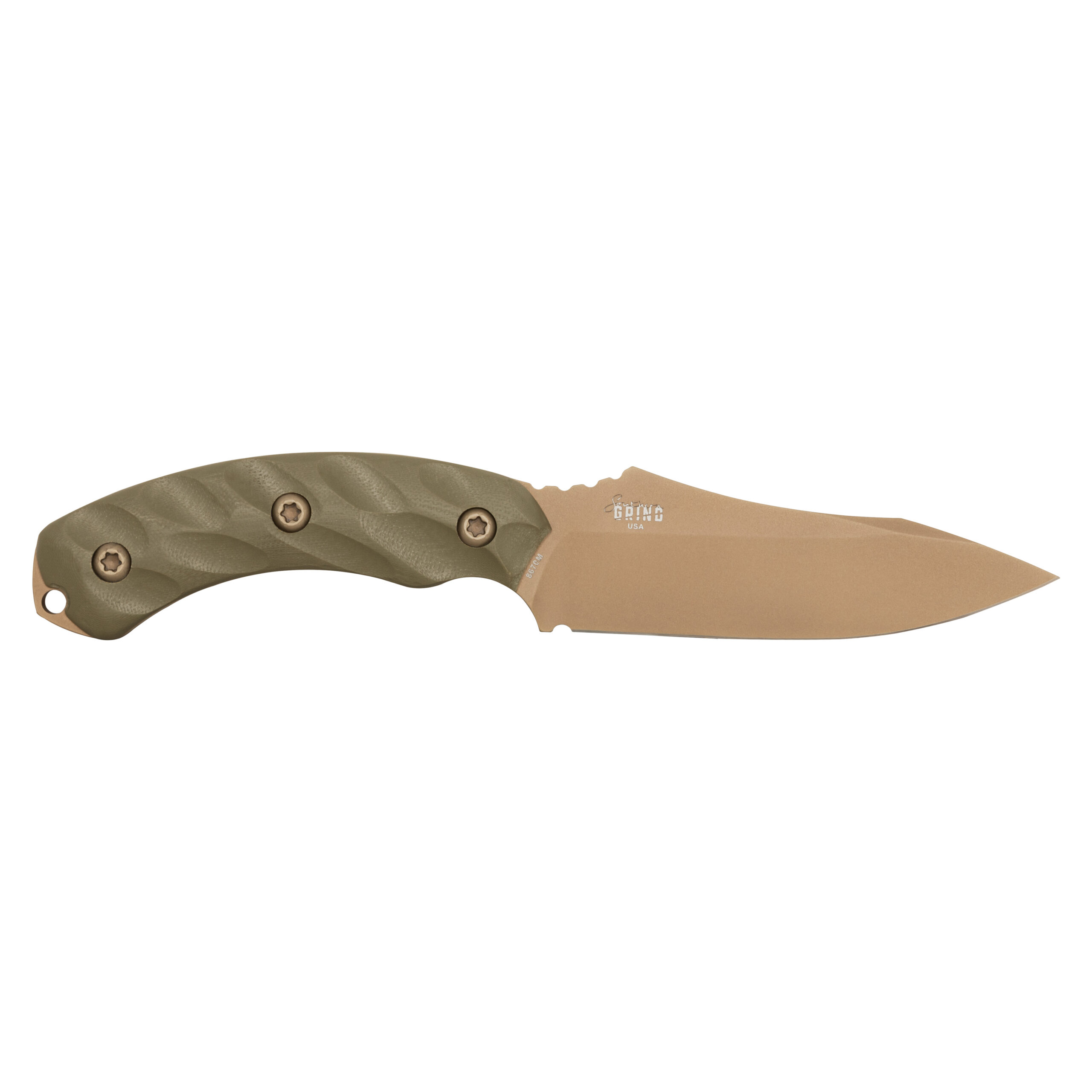 Jackal™ ODG G10 | Flat Dark Earth Drop Point, FDE Sheath | Zac