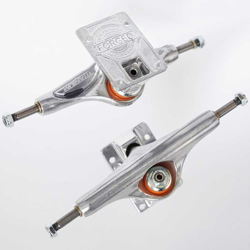 Titanium INDY 149 Forged Silver Standard Polished Trucks Set of