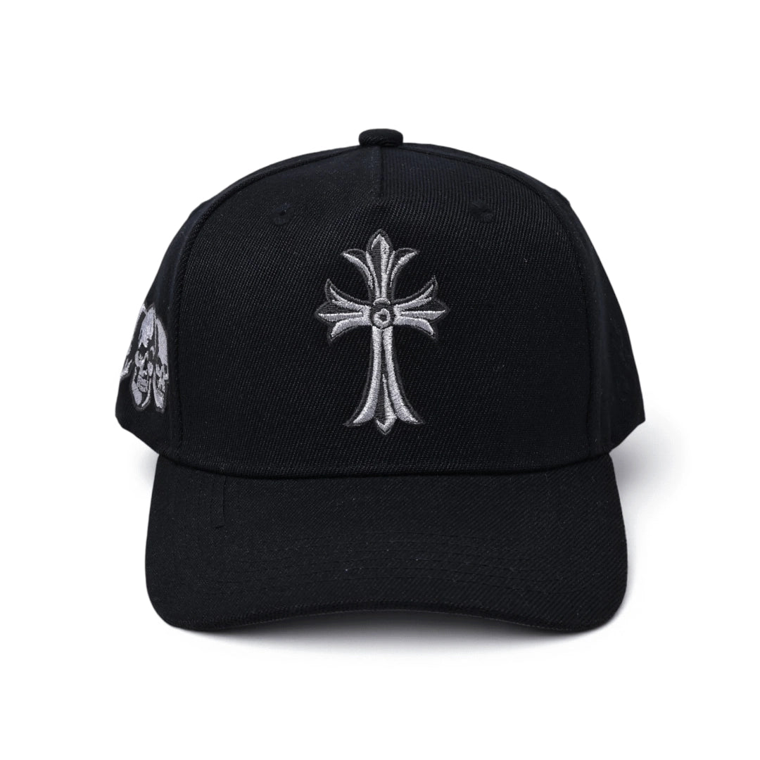 Chrome Hearts Inspired Baseball 5 Panel Adjustable Hat Cross Edgy