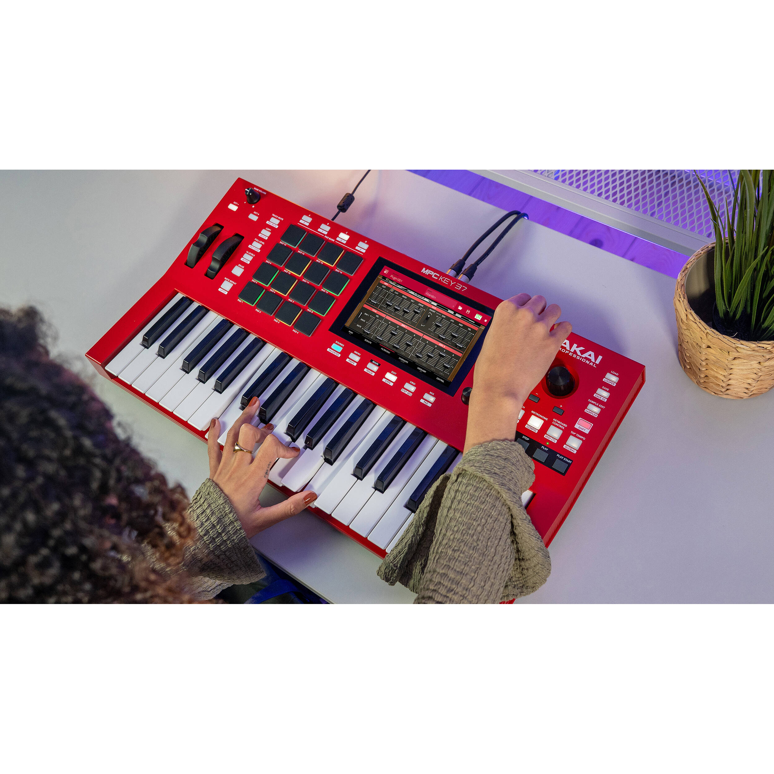 Akai Professional MPC Key 37 (Red) | Drum Machines & Samplers