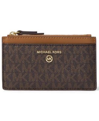 Michael Kors Logo Jet Set Charm Small Slim Card Case - Macy's