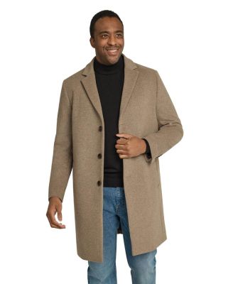 Johnny Bigg Big & Tall Xavier Wool Blend Overcoat - Macy's