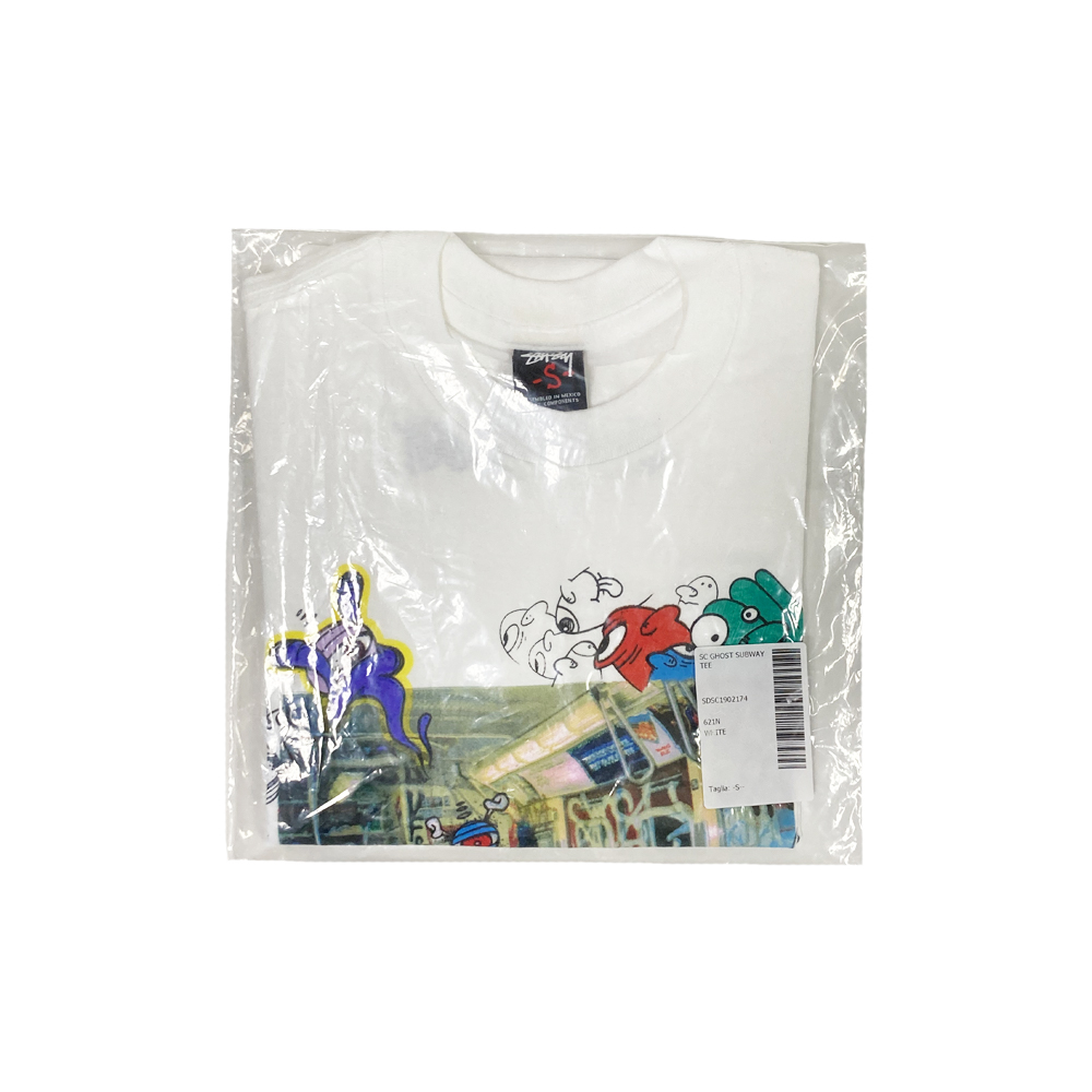 Stussy x Ghost SC Subway White Tee Limited Edition SDSC1902174