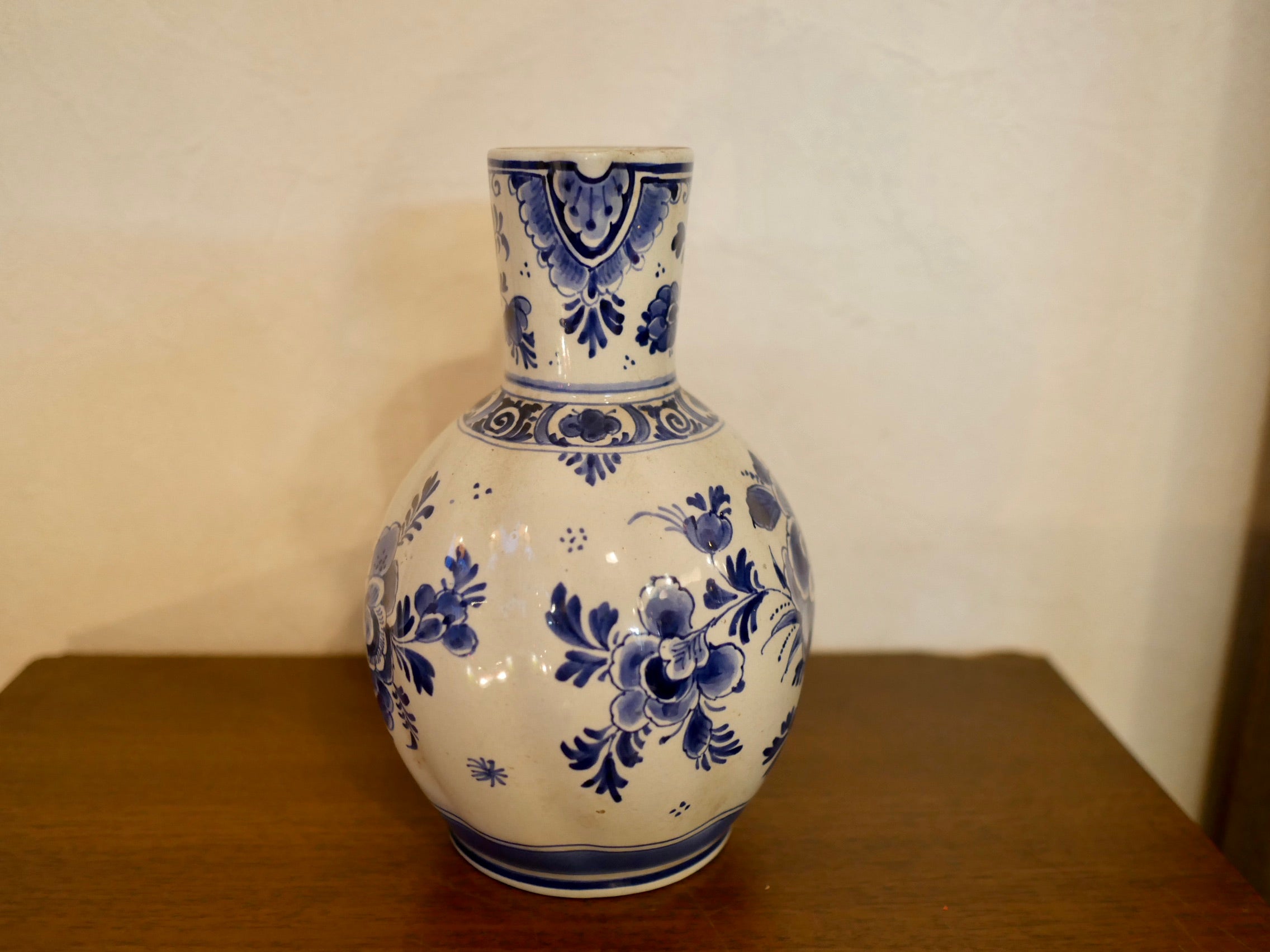 デルフト 色絵 壺 花瓶 オランダ 19世紀 江戸時代 阿蘭陀 古美術