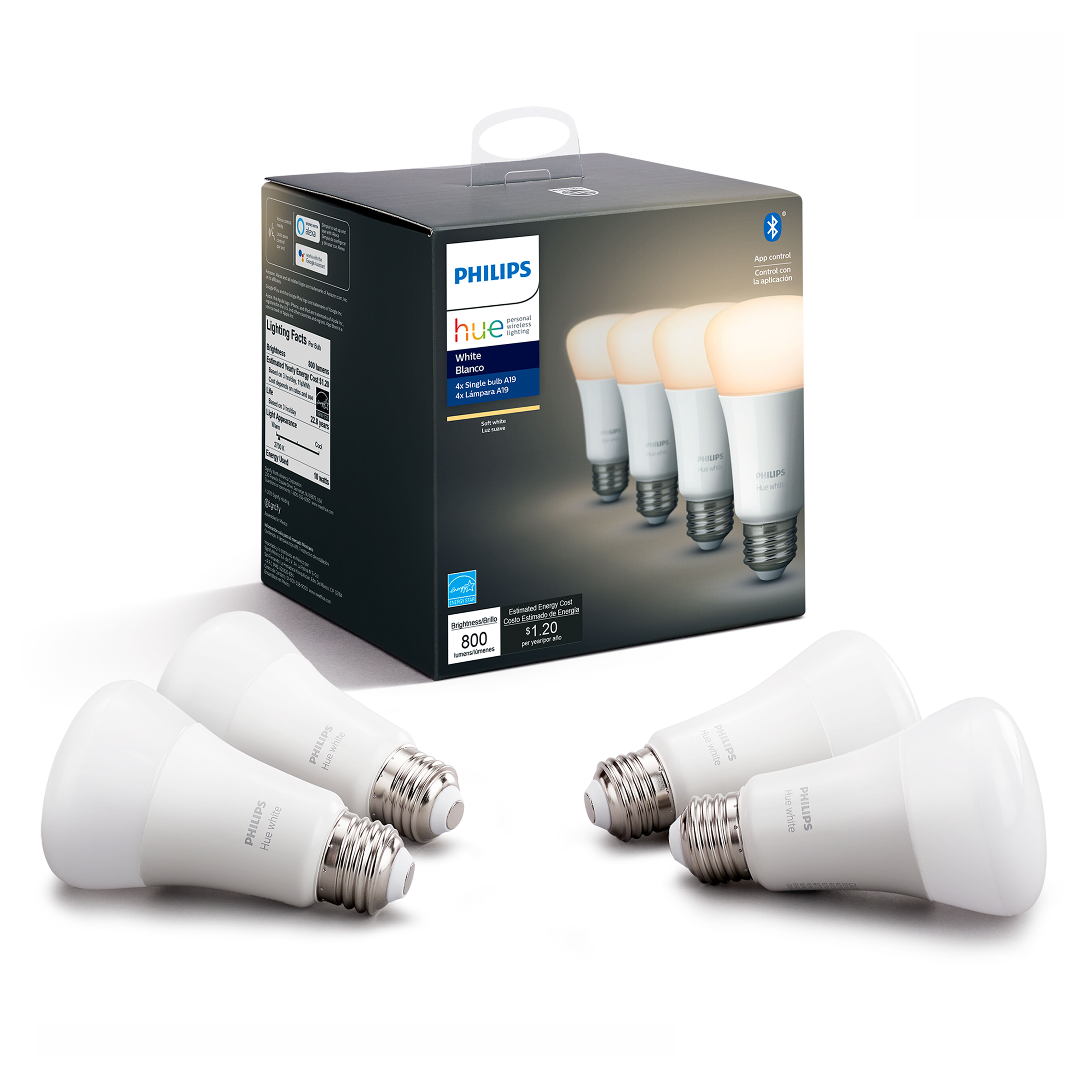 Philips Hue White E26 4-Pack | SMUD