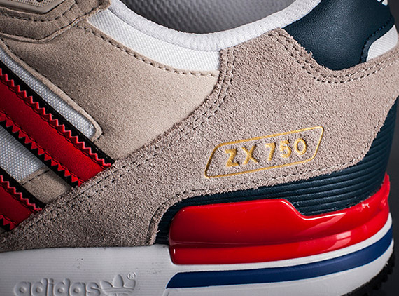 adidas Originals ZX 750 - Running White - Vivid Red - SneakerNews.com