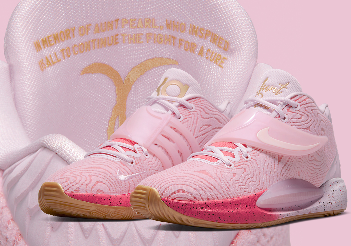 Nike KD 14 Aunt Pearl DC9379-600 Release Info | SneakerNews.com