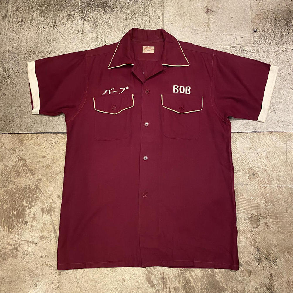 50's ジャパンスーベニアボウリングシャツ - 名古屋 Snap Magazine