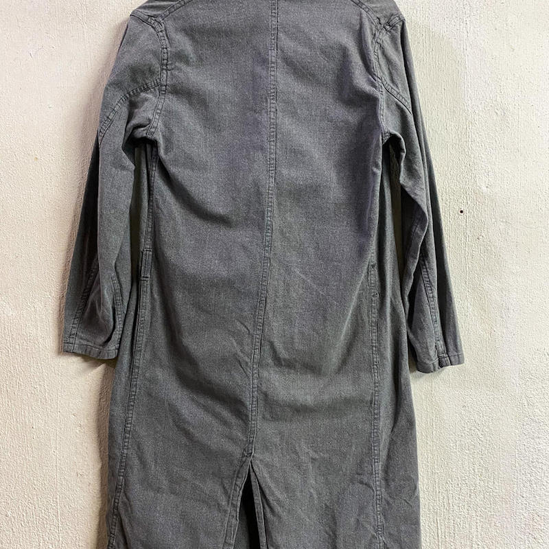 1950s french work vintage ブラックシャンブレーアトリエコート