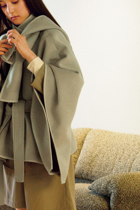 SNIDEL × YUKO ARAKI × sweet Collaboration PONCHO COAT | SNIDEL