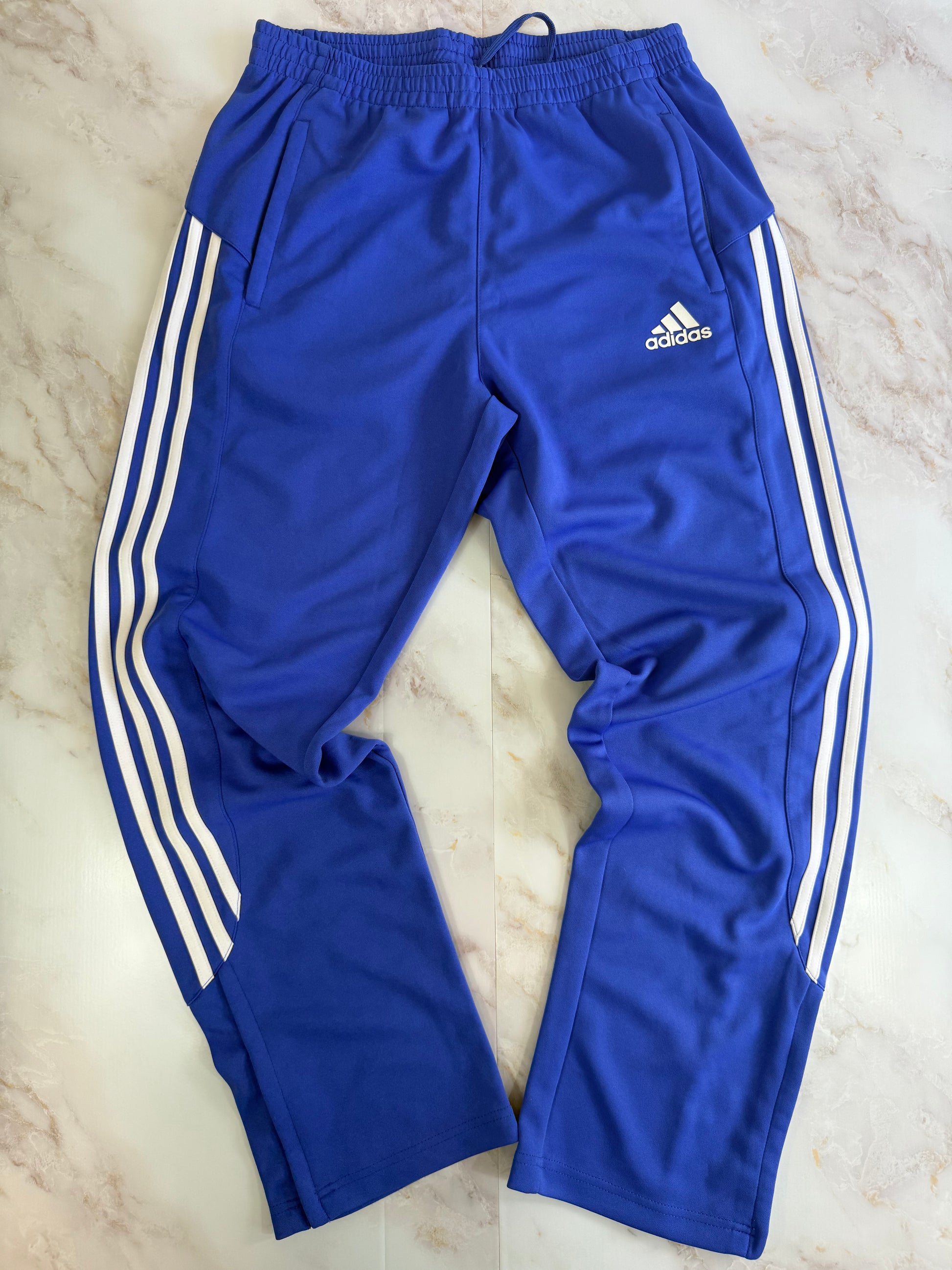 adidas】アディダス ジャージパンツ メンズ Lサイズ トラックパンツ 青