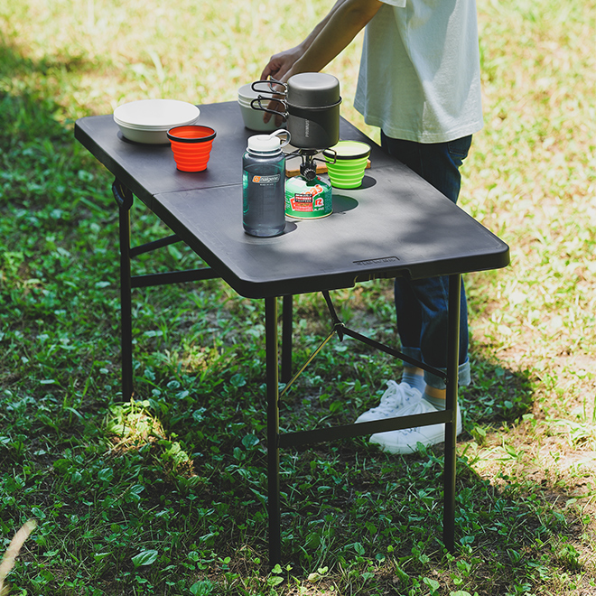 入手困難】VASTLAND アウトドアテーブル ブラック 120cm×60cm 入手困難