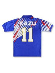1998 三浦知良 長袖 シャツ KAZU 背番号11 Japan 日本代表ユニフォーム