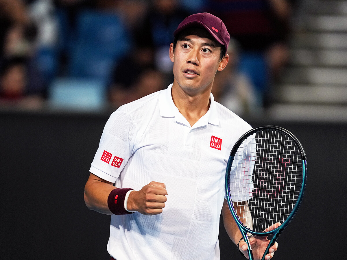 錦織圭キャップ＋リストバンド 希少 錦織圭キャップ＋リストバンド