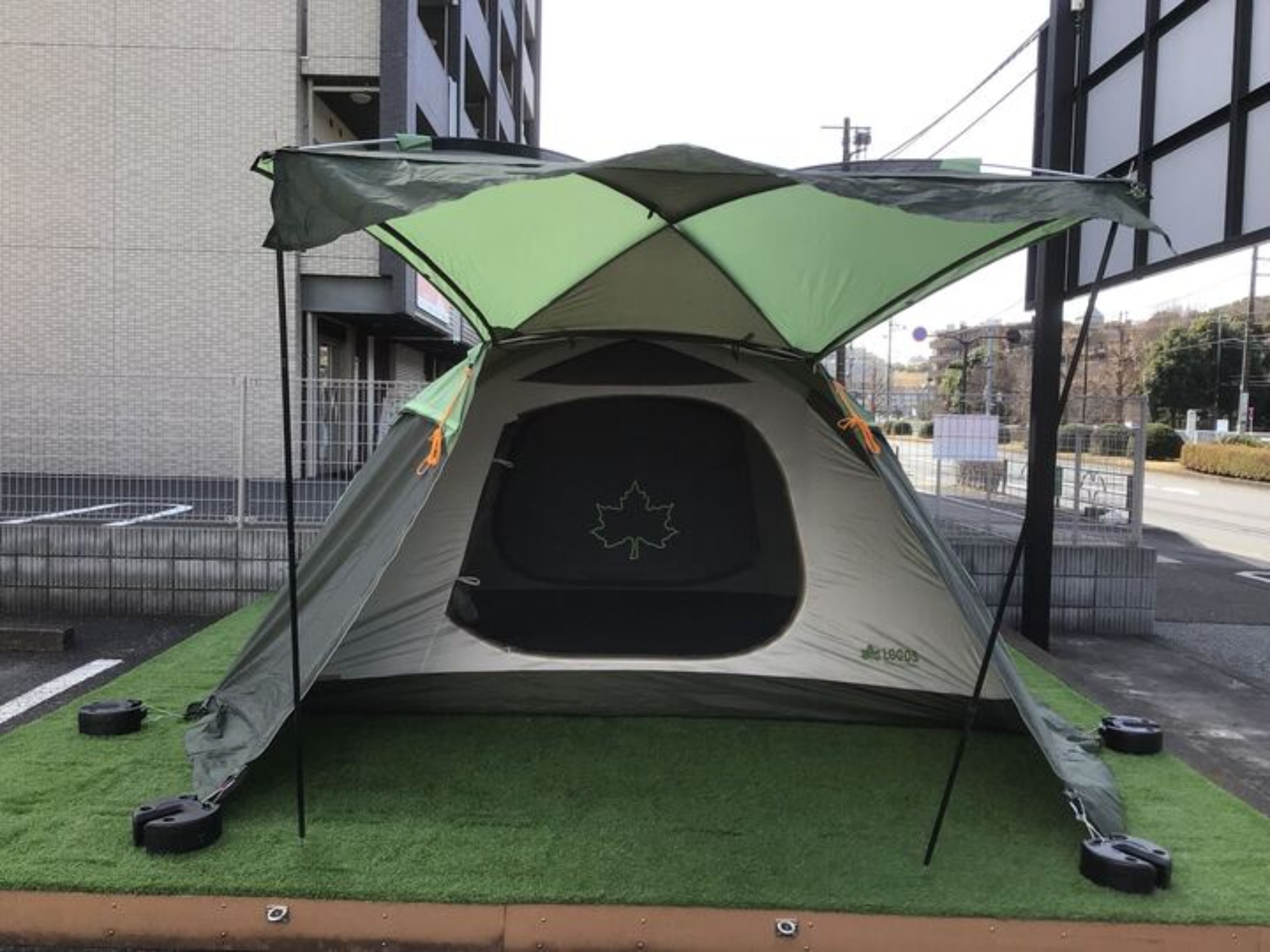 入口がそのまま屋根になる！？【ロゴス neos AL PANEL V-DOME WXL-AI
