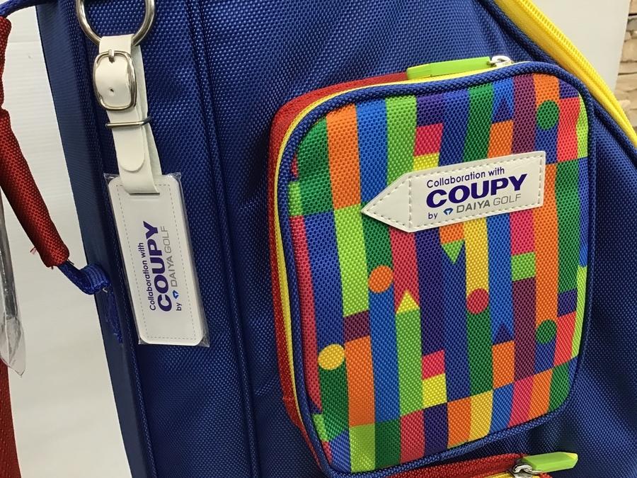 クーピーペンシルをもってゴルフ場へ!!キャディーバックの異業種コラボ