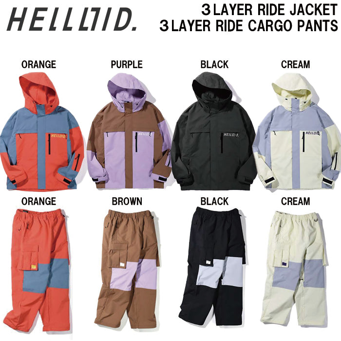スノーボード ウェア ヘルロイド HELLOID 3LAYER RIDE JACKET BLACK 25