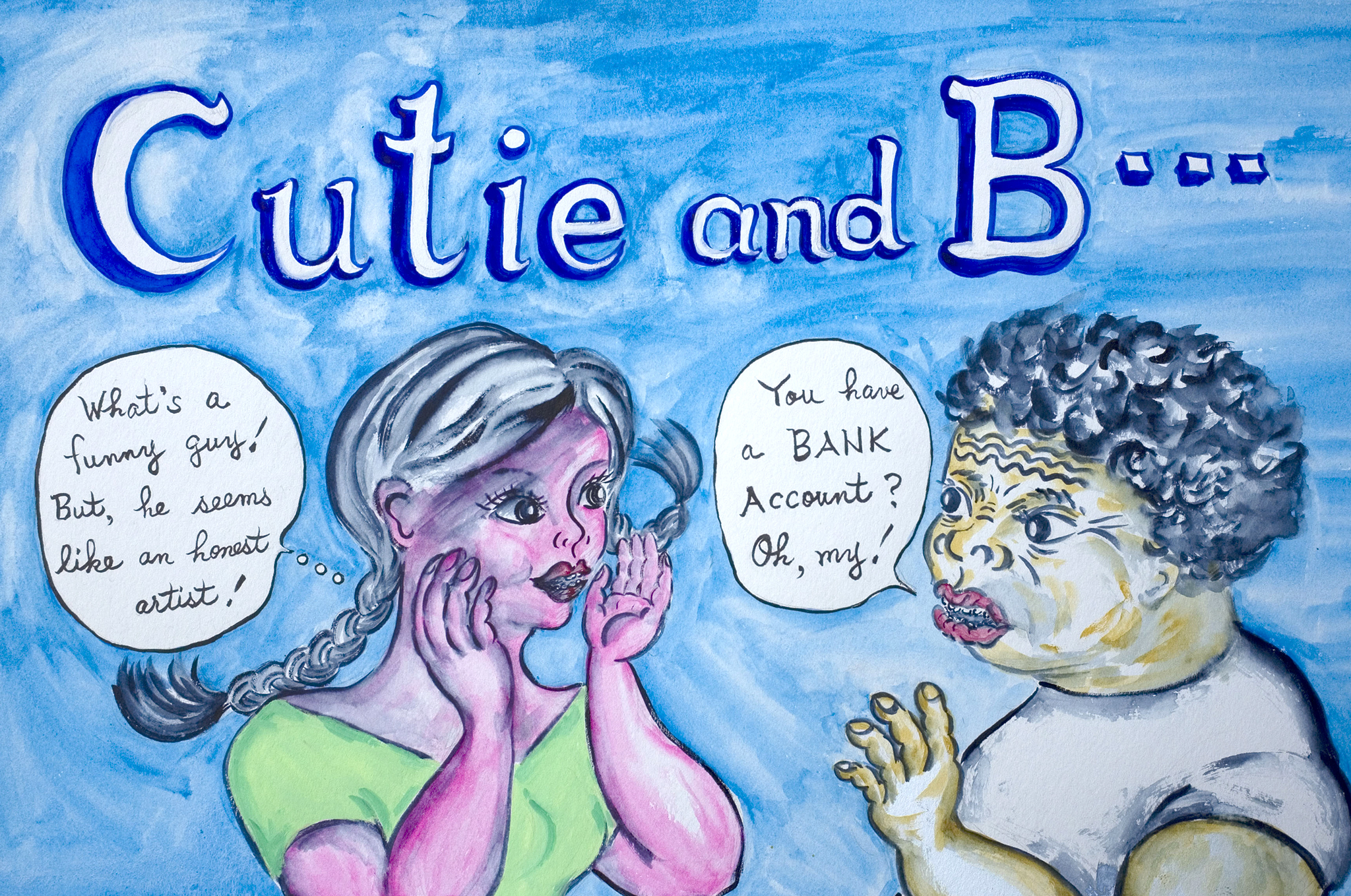 映画「キューティ―＆ボクサー」の劇中でも登場する篠原乃り子のアート