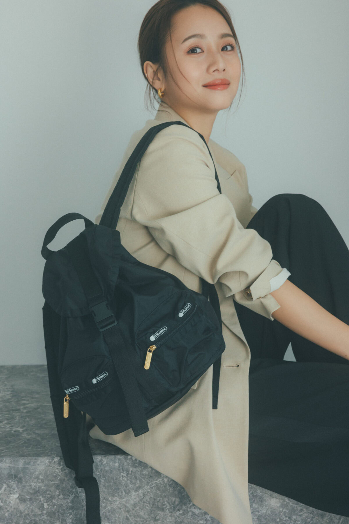 新品タグ付きアルページュストーリー✕レスポートサックリュック黒
