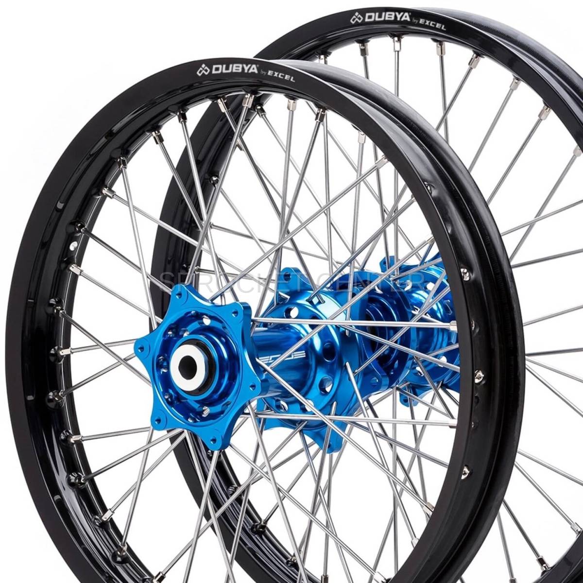 YAMAHA YZ125/250/450 - DubyaUSA EDGE Complete MX Wheel Set (Blue