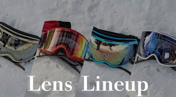 SWANSのスノーゴーグルのレンズラインアップ(バリエーション)の紹介