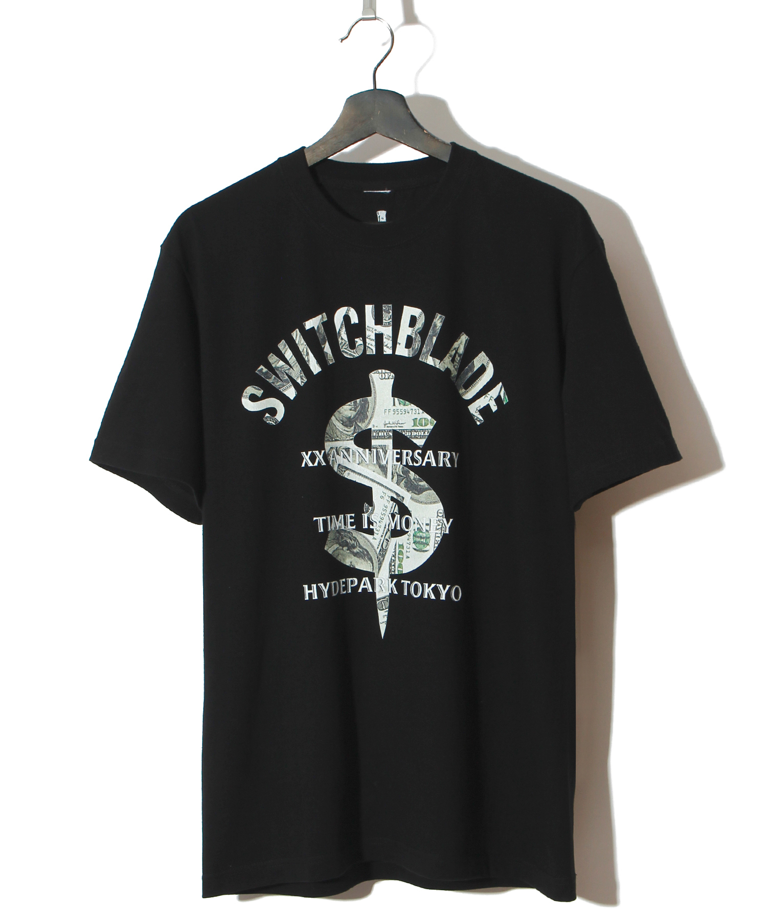 HYDE x SWITCHBLADE XX ANNIVERSARY HYDEPARK TOKYO TEE [BLACK