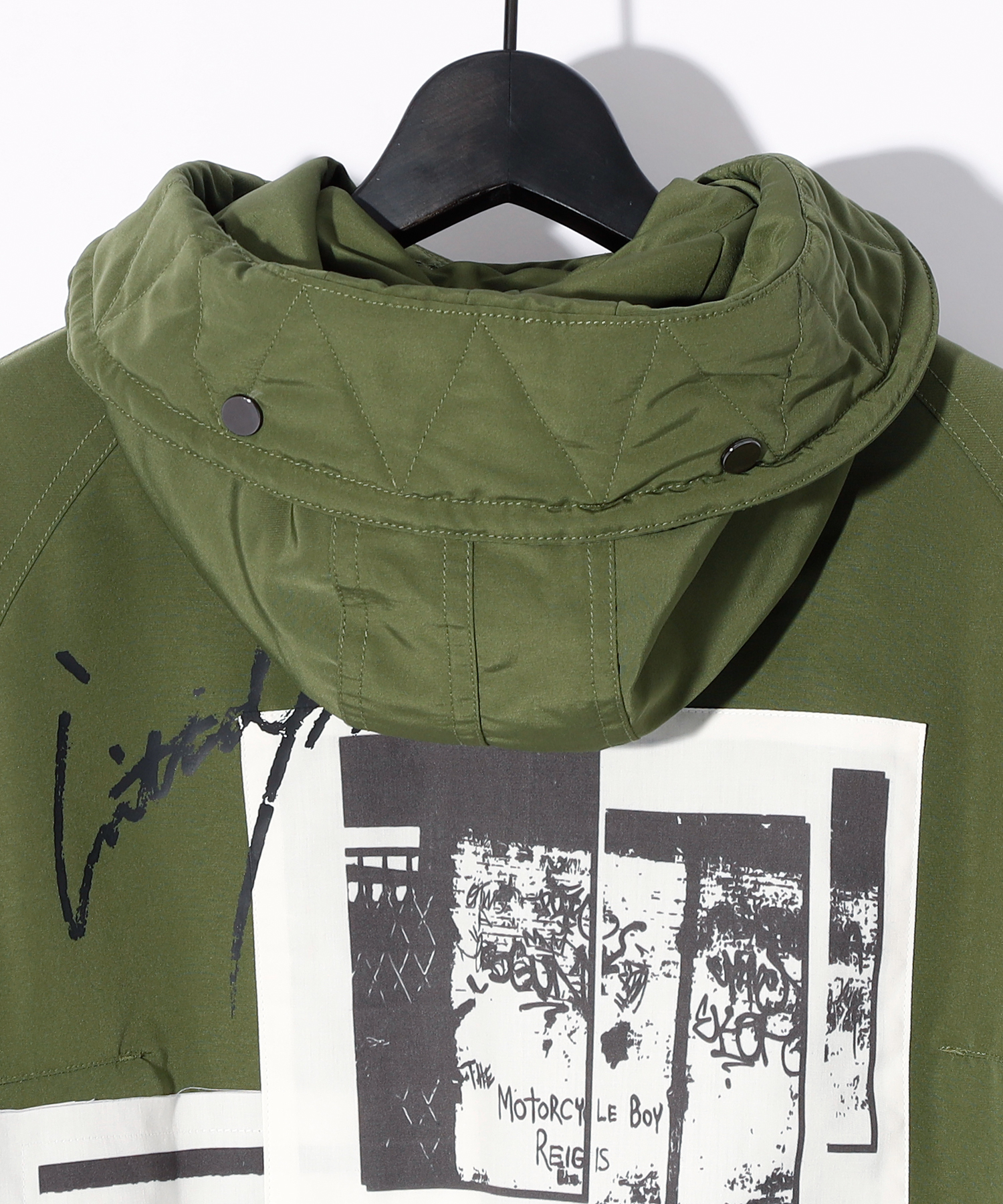 FISHTAIL MODS COAT (GRAPHIC)［KHAKI］ | SWITCHBLADE