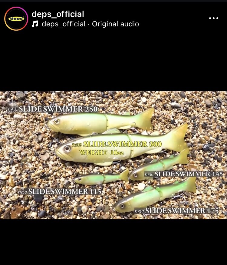 New Deps Slide Swimmer 300 - The Underground - Swimbait Underground