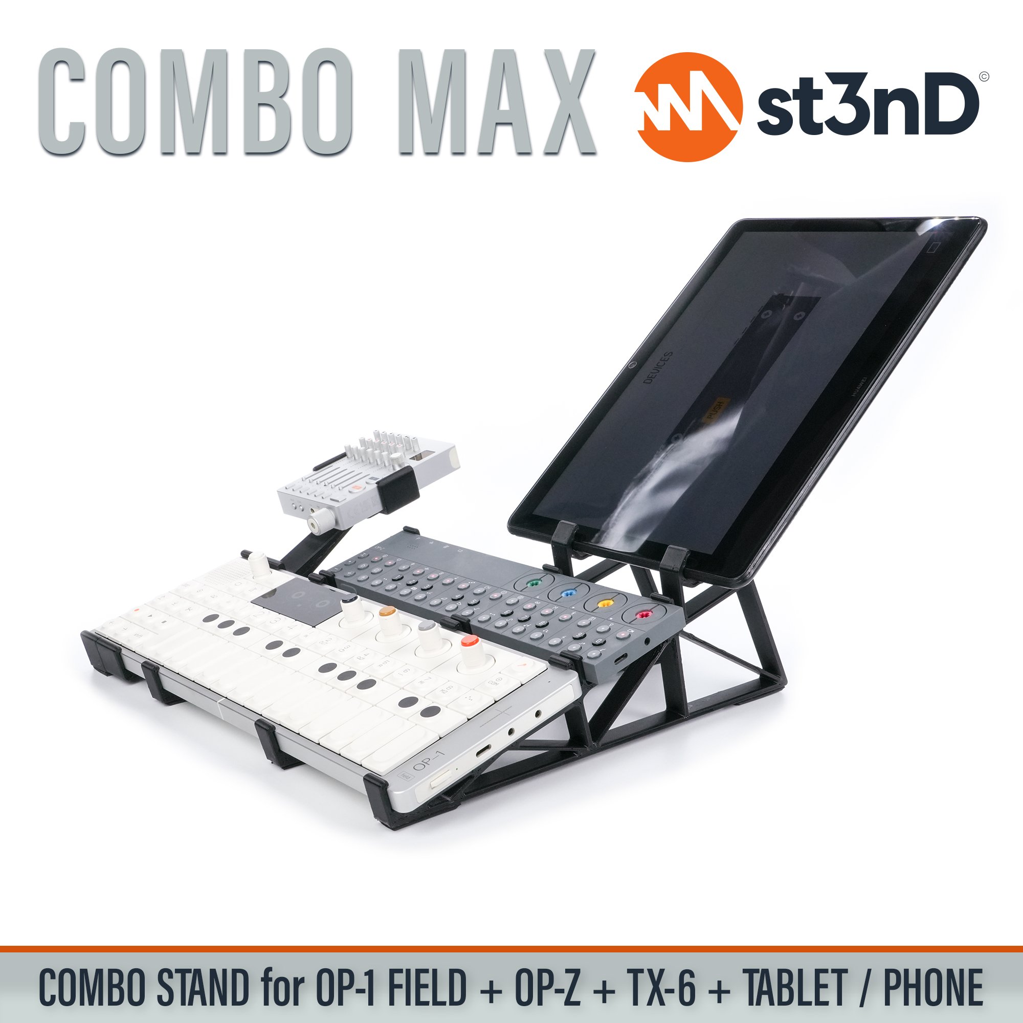 COMBO MAX STAND for Teenage Engineering OP-1 FIELD/OP-XY + OP-Z +