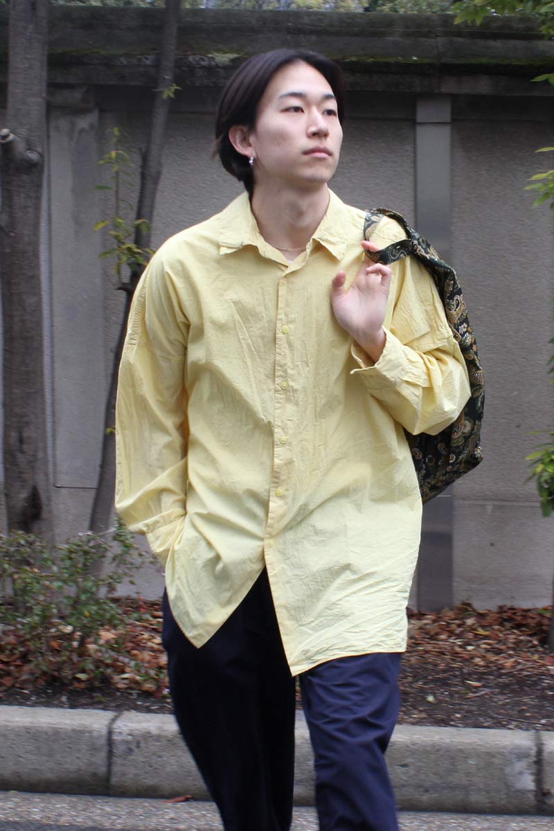 CASEY CASEY | LOUIS SHIRT - LIGHT PAPER / BUTTER Relaxed cotton