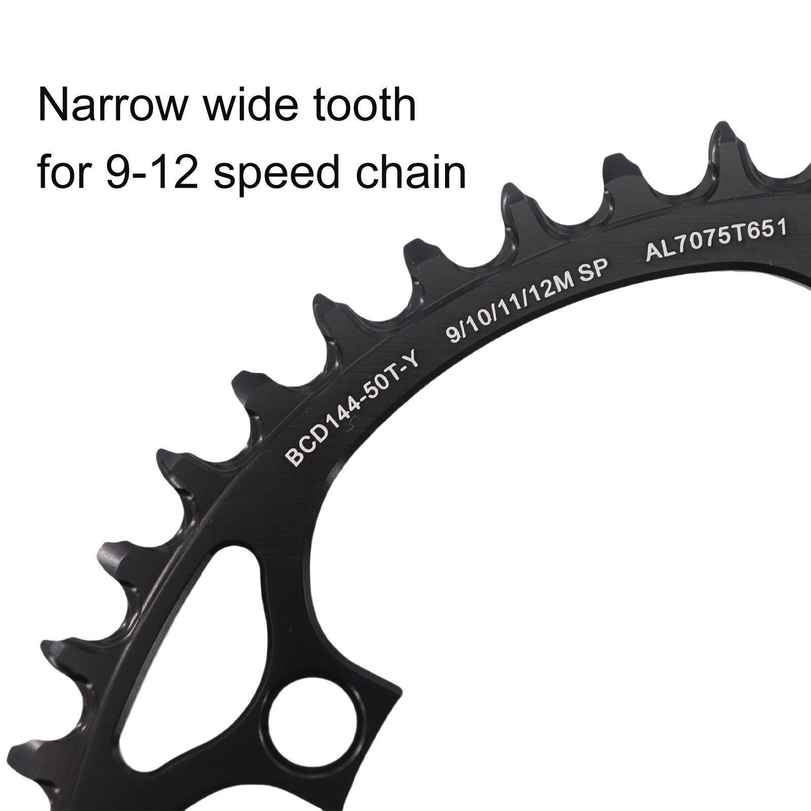 Stone 144BCD Round Chainring Narrow Wide Tooth for Fixie Bike